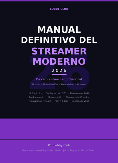 Manual Definitivo del Streamer Moderno 2026 — Ebook PDF